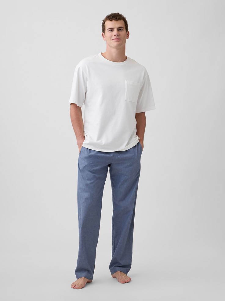 Image number 1 showing, Relaxed Poplin PJ Pants