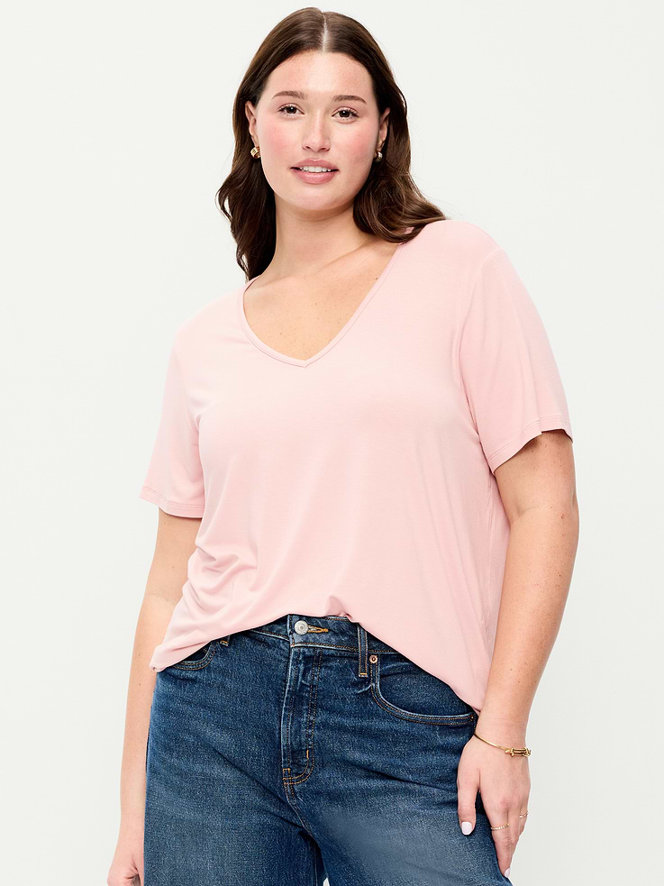Image number 7 showing, Luxe V-Neck T-Shirt