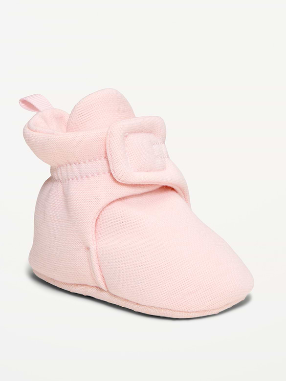Jersey-Knit Booties for Baby