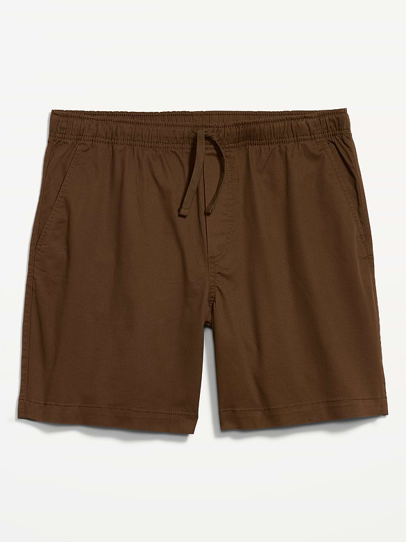 Short de jogging en sergé, entrejambe de 18 cm