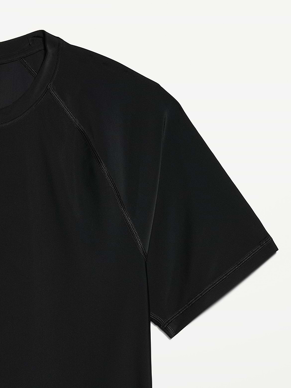 Raglan-Sleeve Rashguard Swim Top