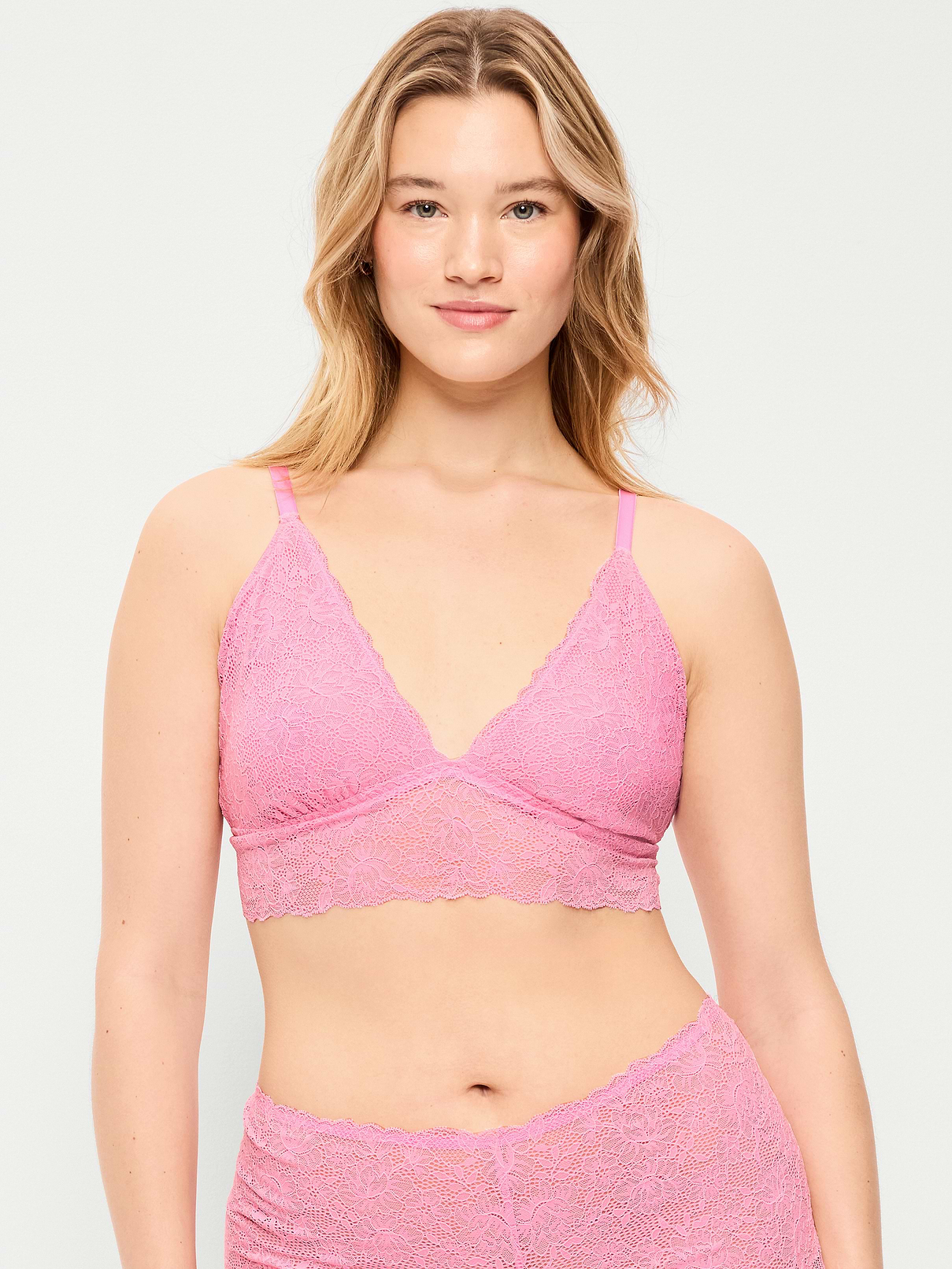 Image number 5 showing, Lace Longline Bralette