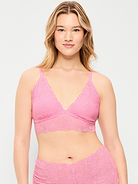 Image number 5 showing, Lace Longline Bralette