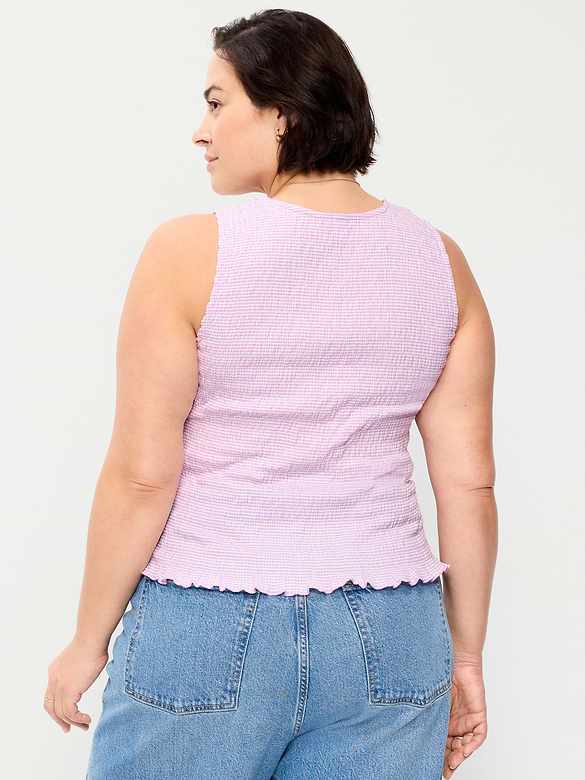 Camisole smockée sans manches