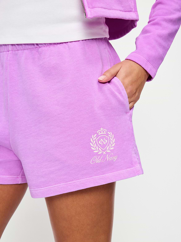 High-Waisted Loose Logo Shorts -- 3-inch inseam