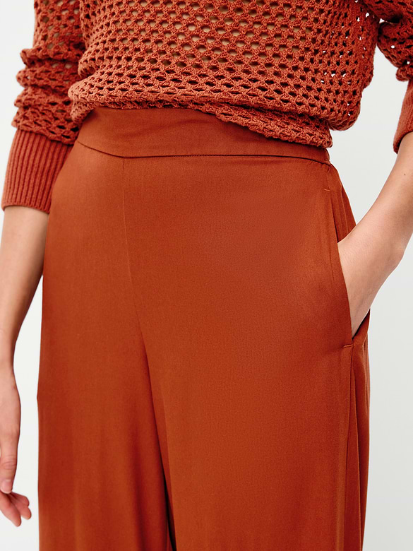 High-Waisted Playa Wide-Leg Pants