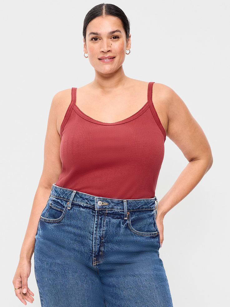Image number 8 showing, Pointelle Cami Tank Top