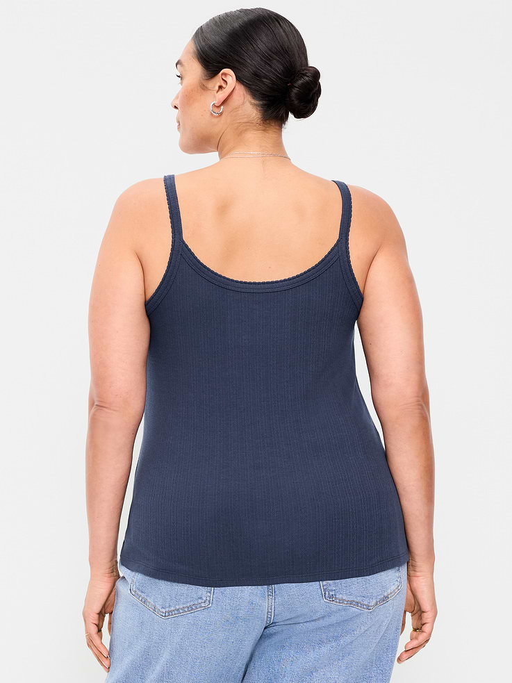 Image number 9 showing, Pointelle Cami Tank Top