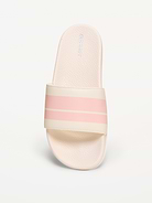 Image number 2 showing, Faux-Leather Pool Slide Sandals for Girls
