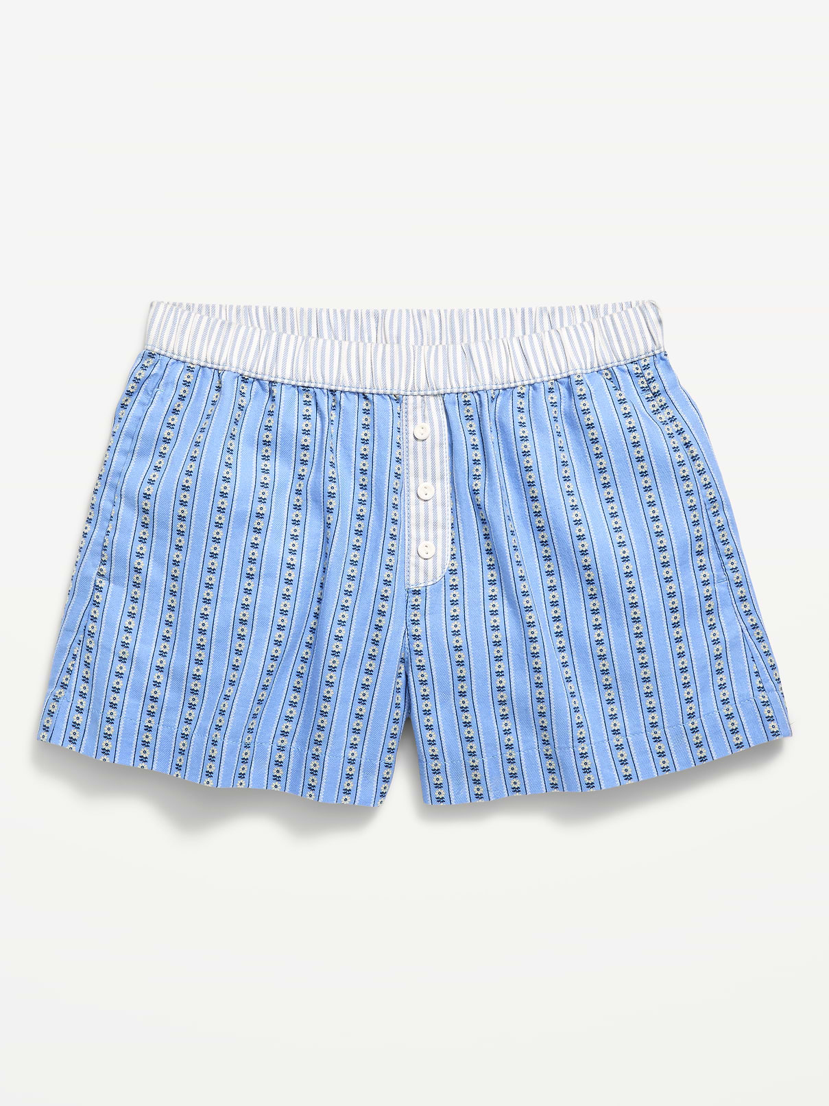 Image 4 of 4, Printed Twill Boxer Shorts for Girls