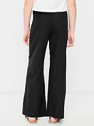 Image 2 of 5, Pull-On Linen-Blend Pants for Girls