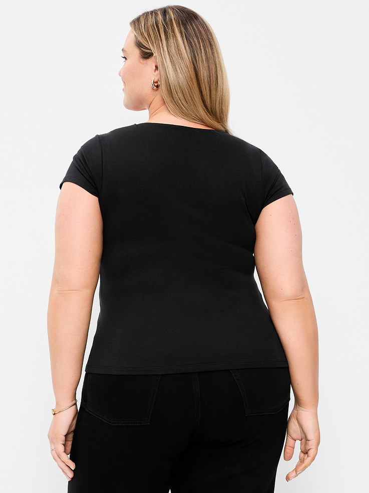 Image number 9 showing, Hug Double-Layer Scoop-Neck Top