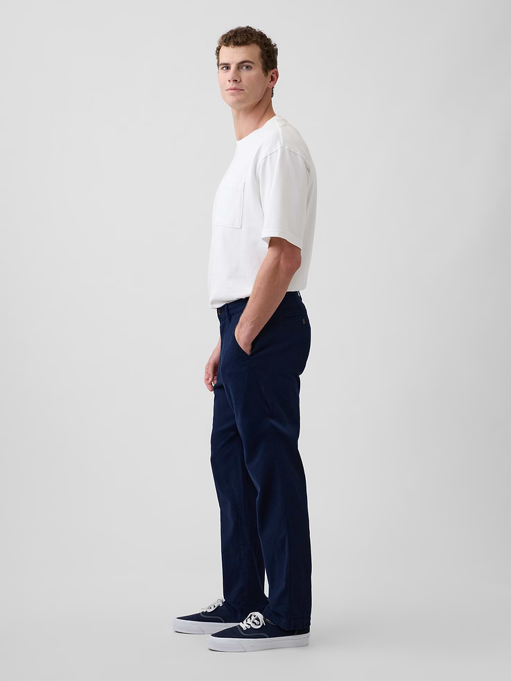 Image number 4 showing, Straight Linen-Blend Pants
