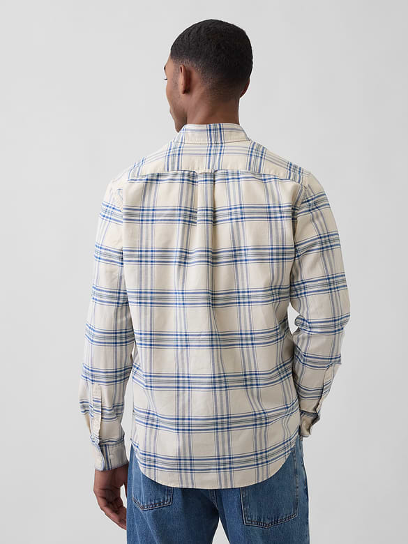 Plaid Oxford Button-Down Shirt