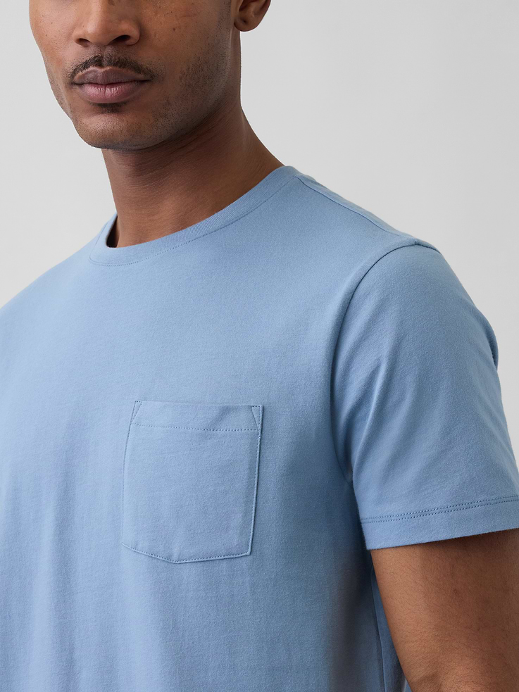 Image number 4 showing, Adult Organic Cotton Pocket T-Shirt