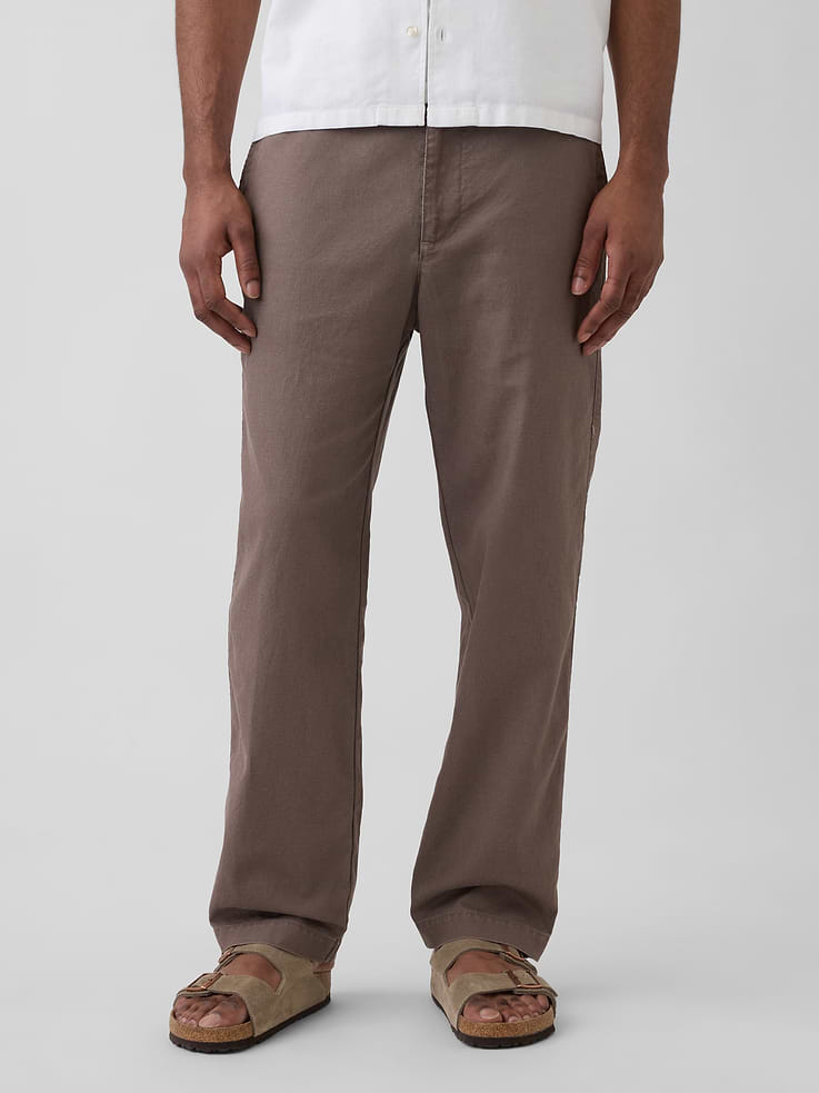 Image number 2 showing, Linen-Cotton Relaxed Taper Easy Pants