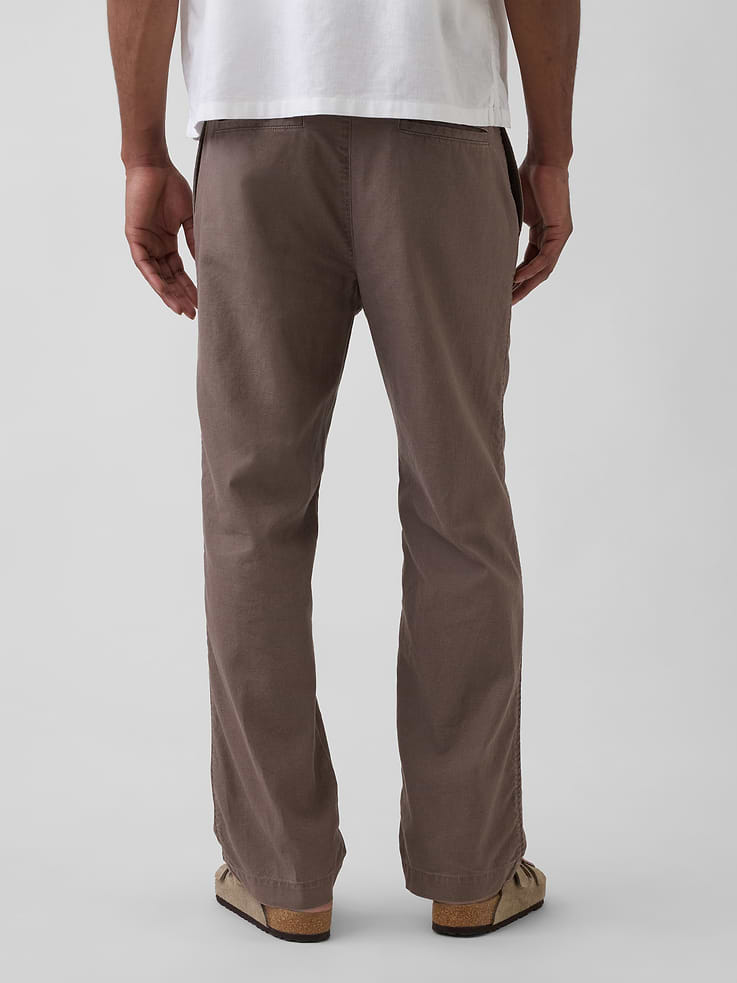 Image number 4 showing, Linen-Cotton Relaxed Taper Easy Pants