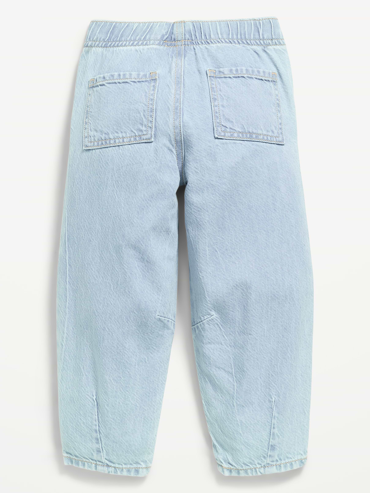 Image number 2 showing, Pull-On Barrel-Leg Jeans for Toddler Girls