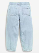 Image number 2 showing, Pull-On Barrel-Leg Jeans for Toddler Girls