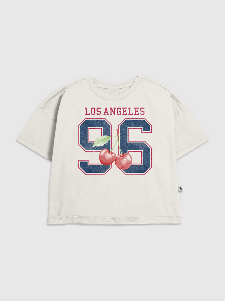 Image 1 of 3, Soft cotton T-shirt., Crewneck., Short sleeves., LA 96 graphic at front., Fifth Sun is an internationally recognized manufacturer of exclusive licensed graphic apparel and innovative fashions for premium brands like Star Wars, Disney, Marvel, and Nintendo.