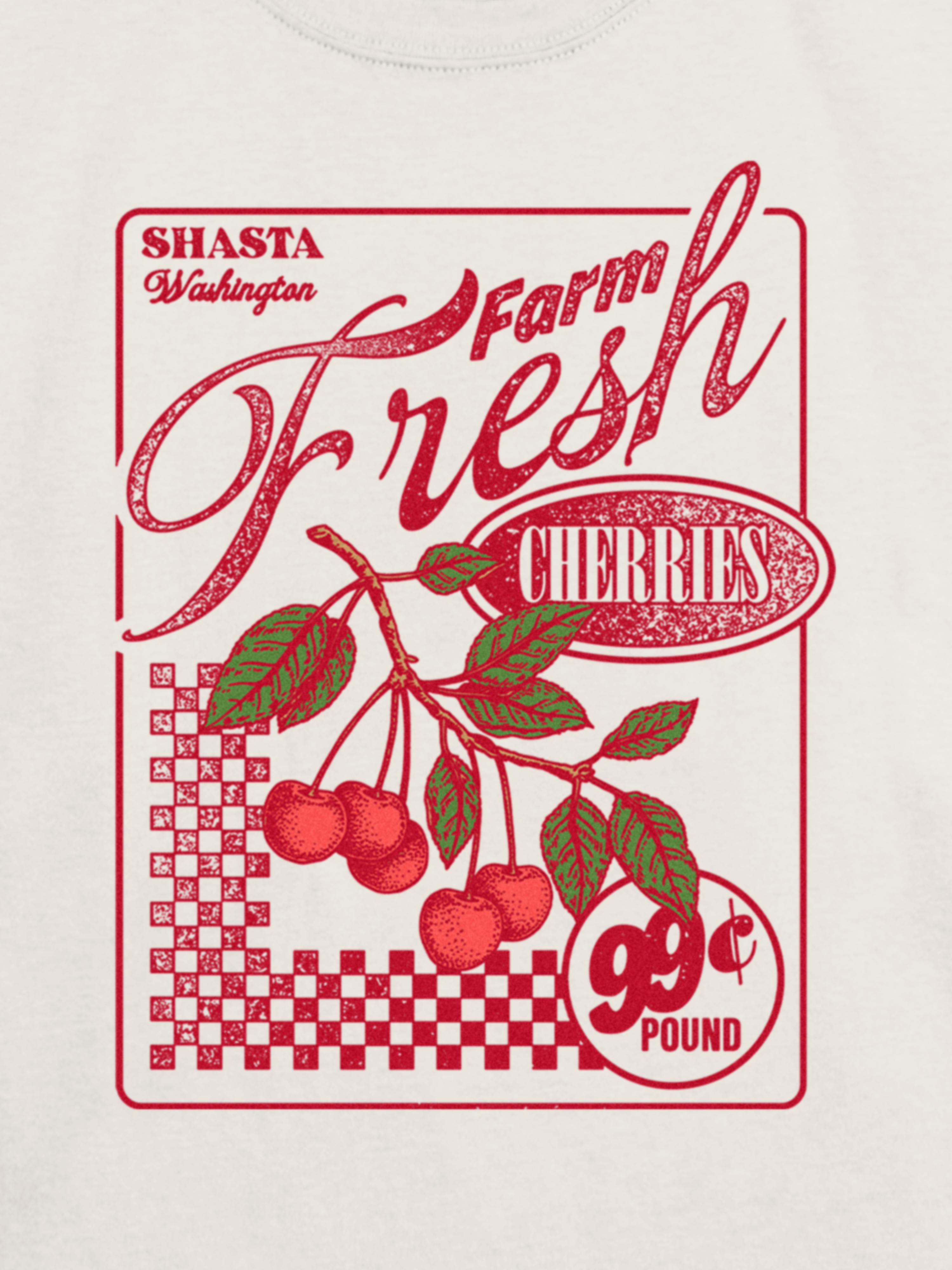 Image number 3 showing, Kids Farm Fresh Cherries Graphic T-Shirt