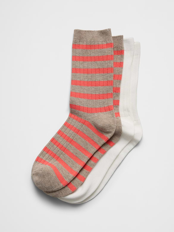 Striped Trouser Socks (2 Pack)