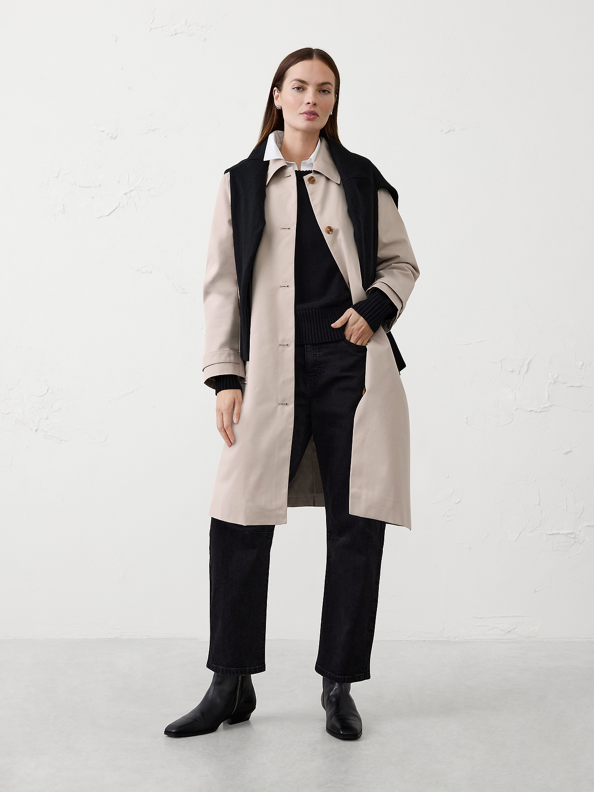 Denim Mac Coat | Banana Republic Factory