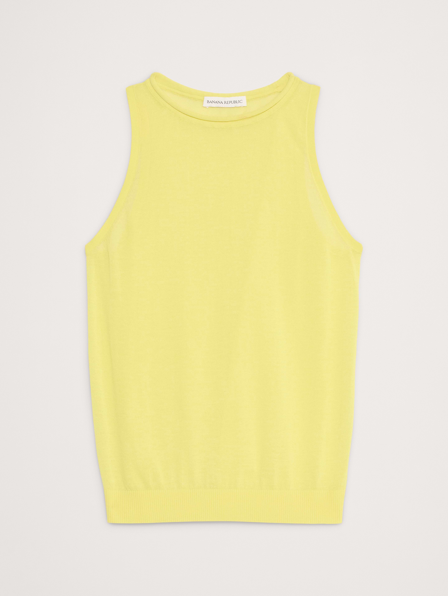 L'image numéro 2 présente Camisole en tricot de coton diaphane ultra-fin