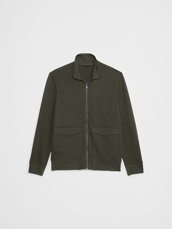 Lightweight Mock-Neck Jacket