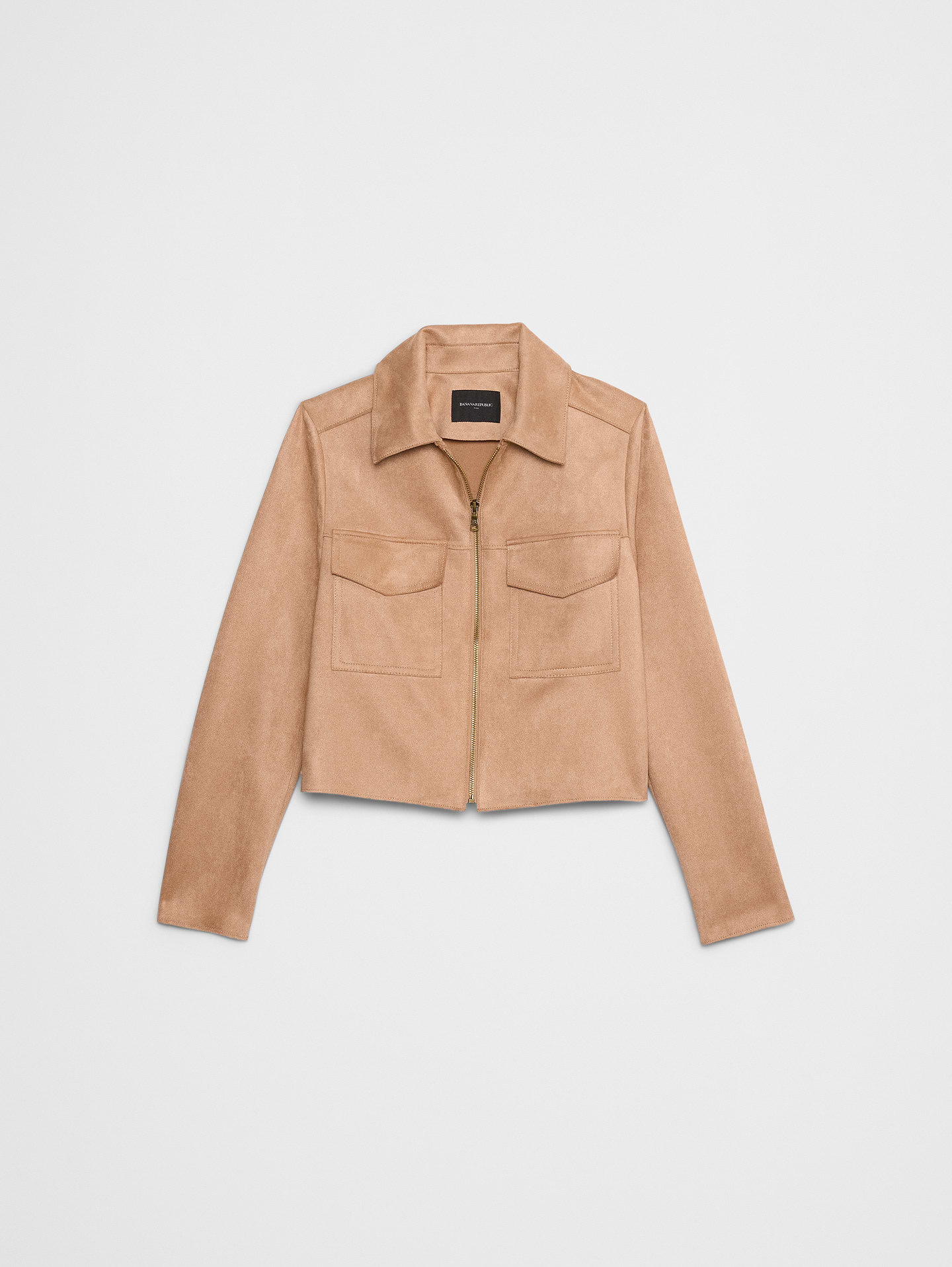 Image number 4 showing, Vegan Suede Cropped Jacket