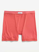 Image number 4 showing, High-Waisted Ribbed Boyshort Briefs -- 3-inch inseam