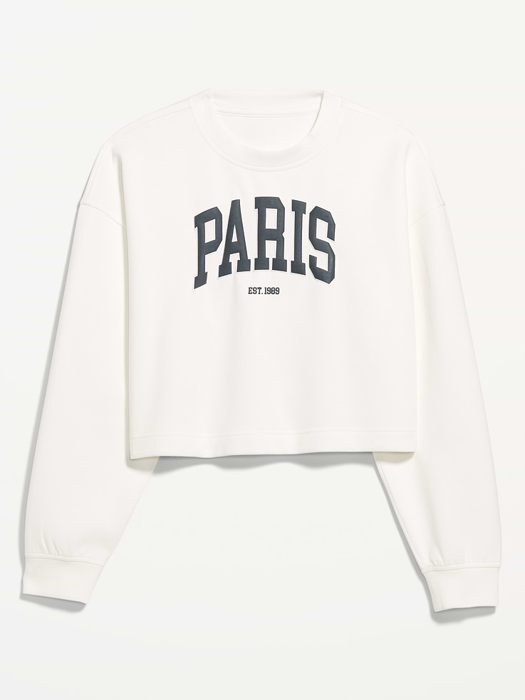 Image number 5 showing, Dynamic Fleece Oversized Crop Sweatshirt