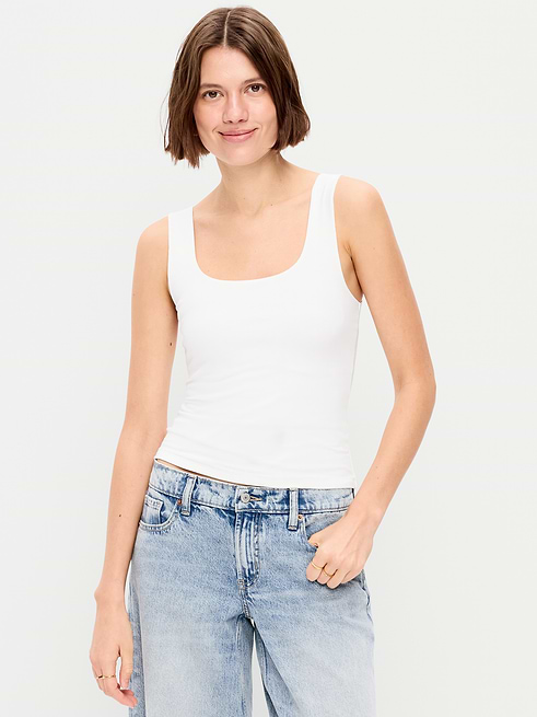 Hug Hug Double-Layer Scoop-Neck Tank Top on clearance at Old Navy — 41% off
