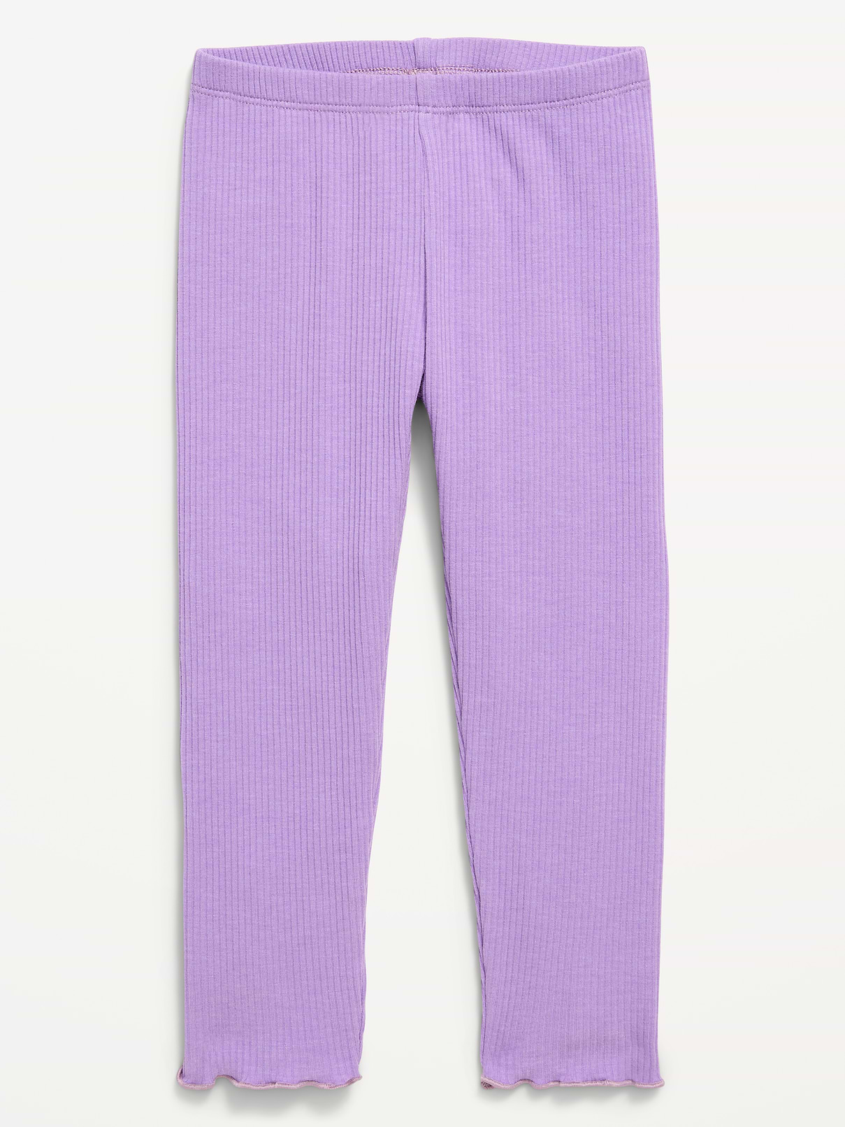 L'image numéro 1 présente Legging pleine longueur en tricot côtelé pour toute-petite