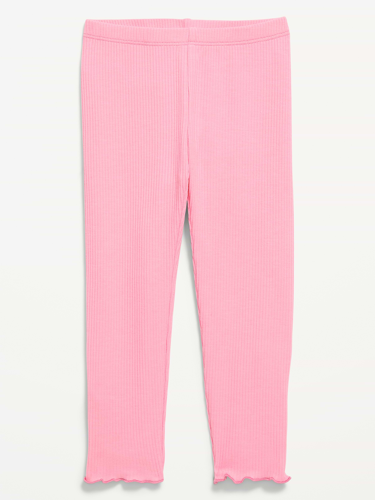 L'image numéro 1 présente Legging pleine longueur en tricot côtelé pour toute-petite