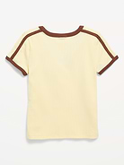 Image number 3 showing, Fitted Short-Sleeve Graphic T-Shirt for Girls