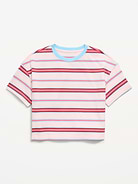 Image 2 of 3, Oversized Short-Sleeve Cropped T-Shirt for Girls