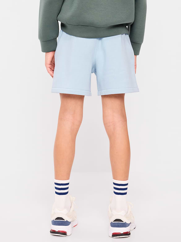 Above Knee Logo-Graphic Fleece Jogger Shorts for Boys