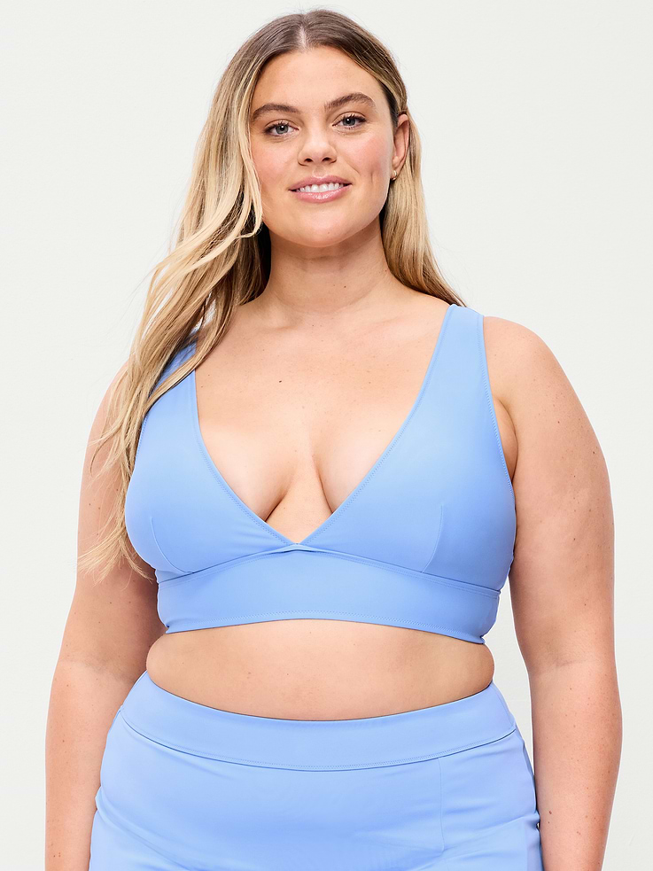 L'image numéro 7 présente Haut de bikini long mat