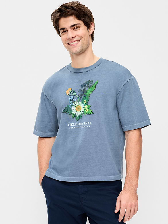 Heavyweight Graphic Cropped T-Shirt