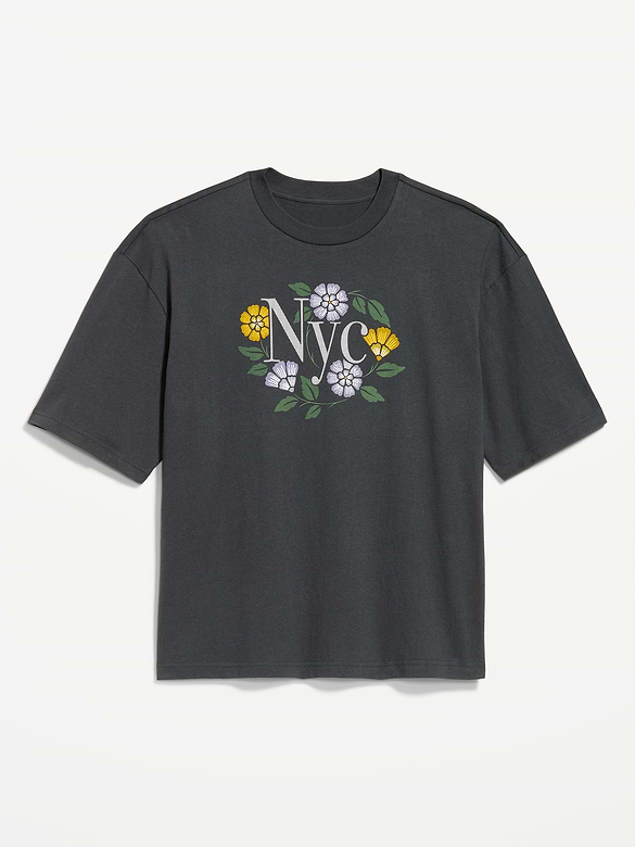 Heavyweight Graphic Cropped T-Shirt