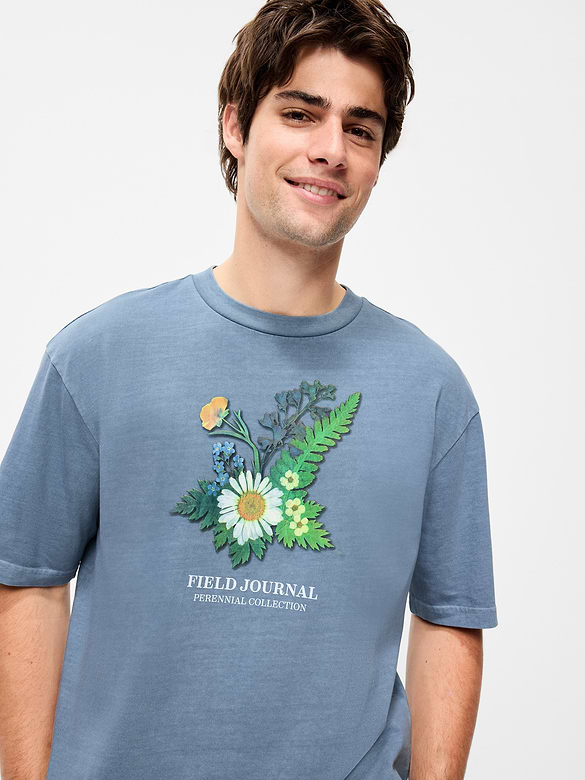 Heavyweight Graphic Cropped T-Shirt