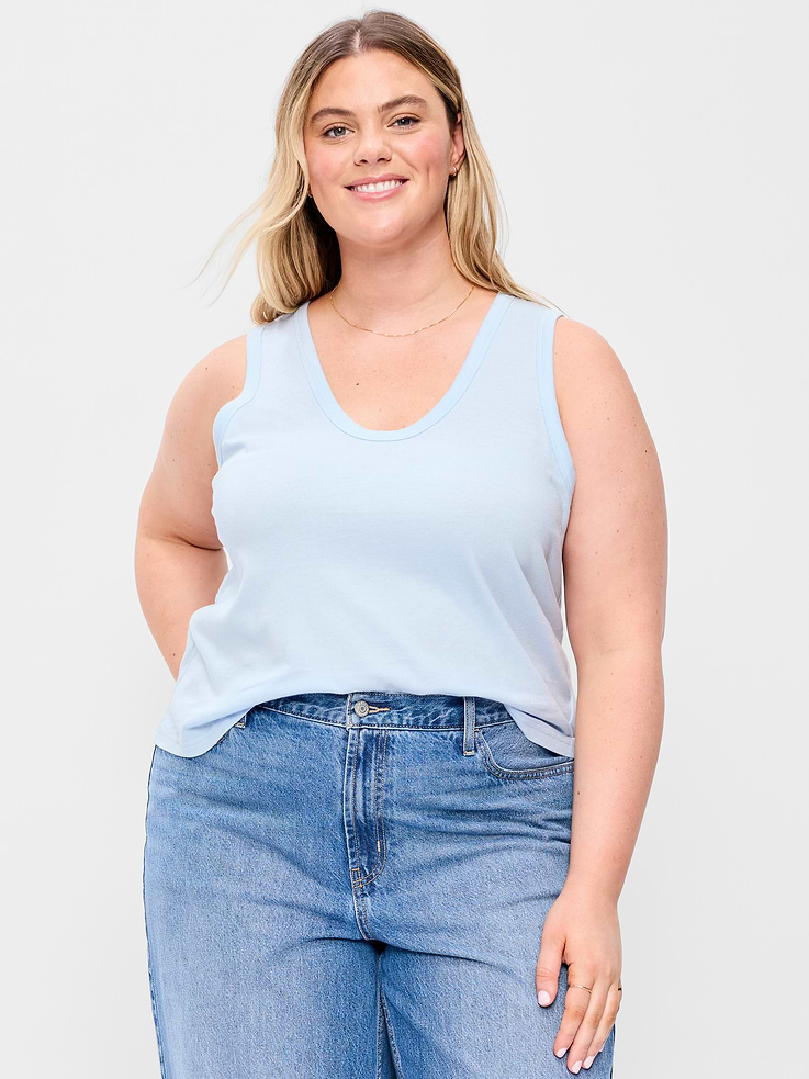 Image number 7 showing, Relaxed Scoop-Neck Tank Top