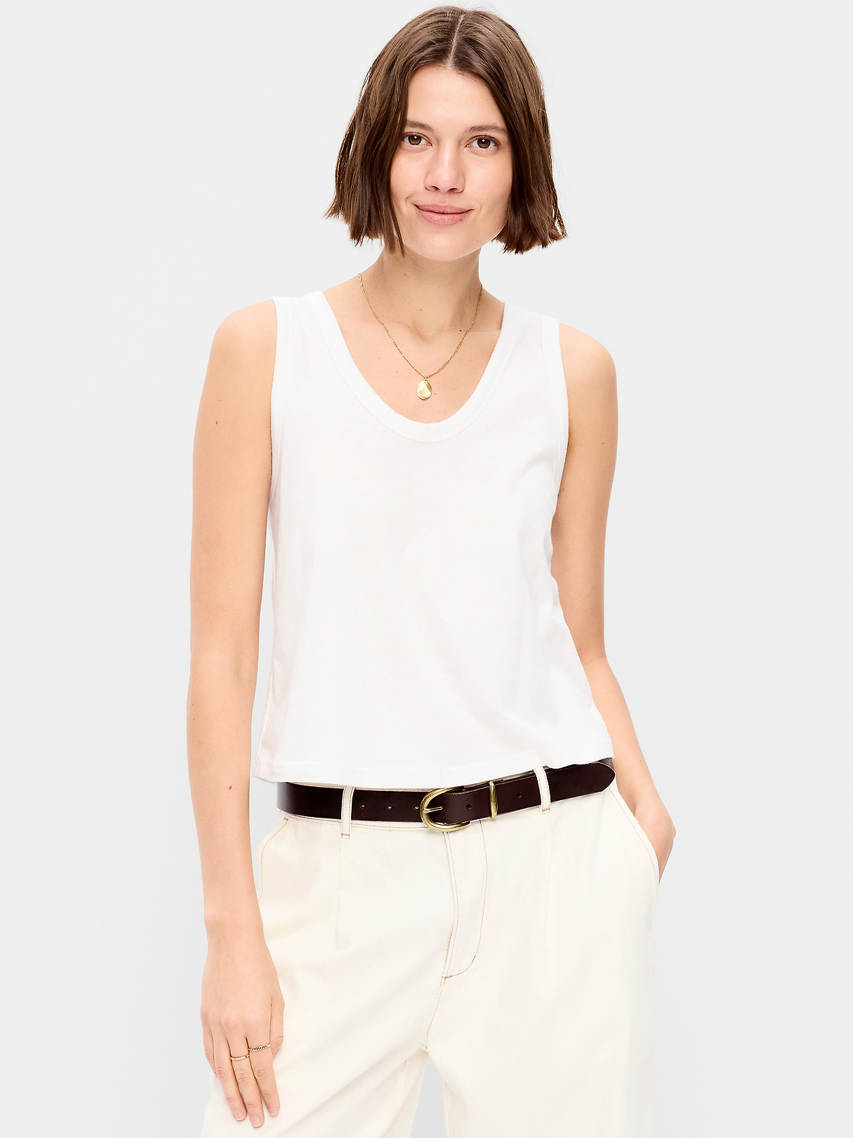 Relaxed Scoop-Neck Tank Top | Old Navy