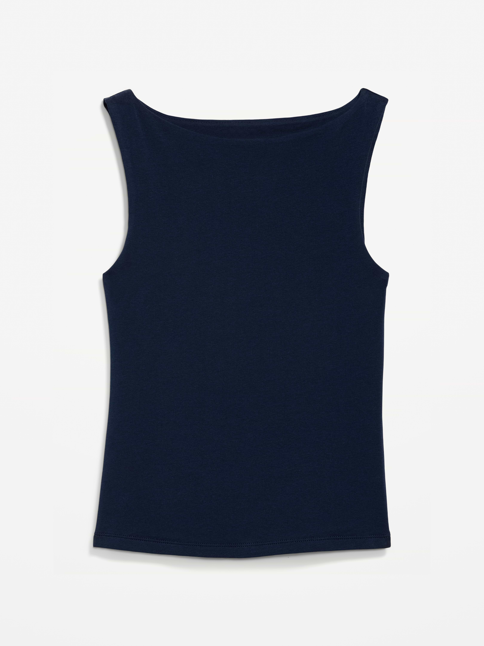 Hug Double-Layer Boat-Neck Top | Old Navy