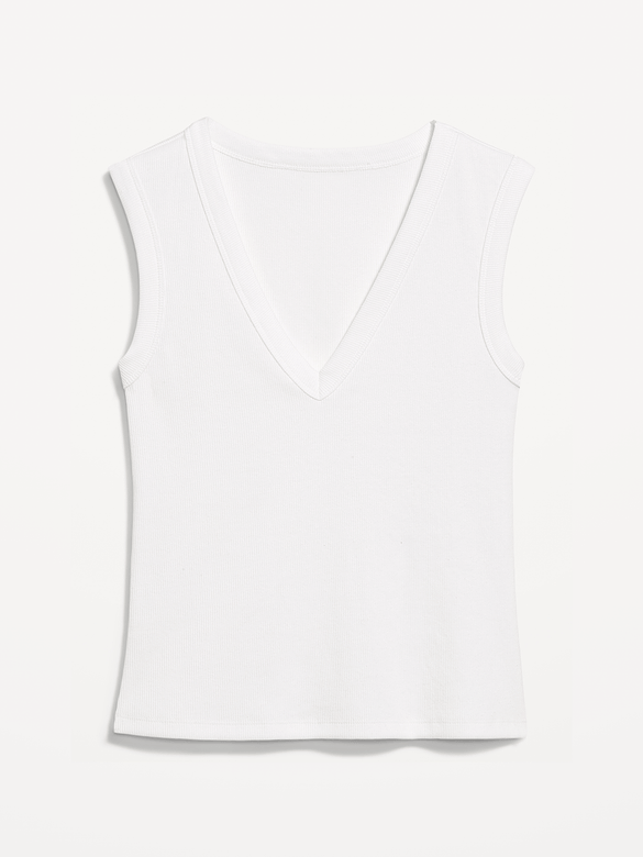 Snug Crop V-Neck Tank Top
