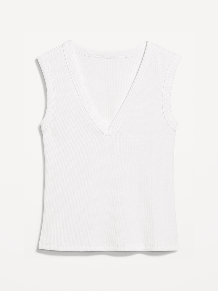 Image number 4 showing, Snug Crop V-Neck Tank Top