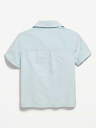 Image 2 of 3, Short-Sleeve Embroidered Shirt for Toddler Boys