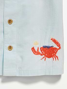 Image 3 of 3, Short-Sleeve Embroidered Shirt for Toddler Boys