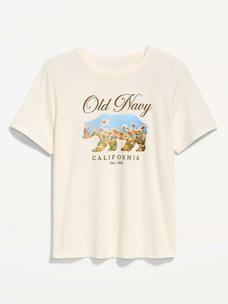 L'image numéro 5 présente T-shirt passe-partout ras du cou à logo imprimé